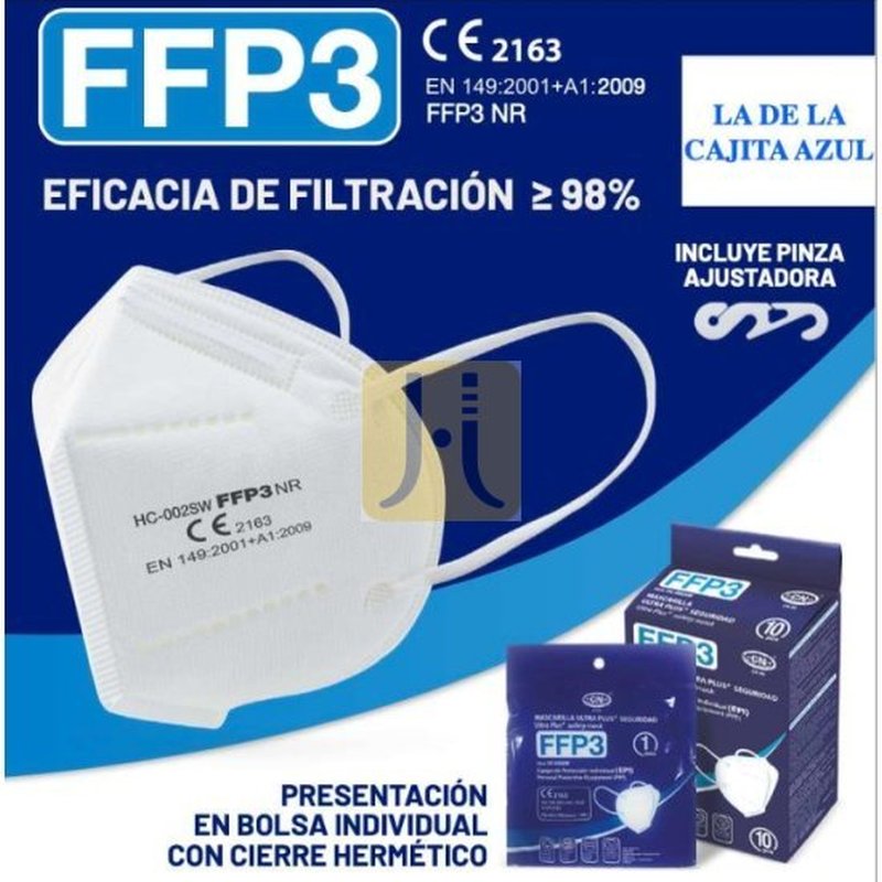 MASCARILLA FFP3 ULTRA PLUS PROTECCIÓN - J. Jimeno S.A. - Material y  suministros de laboratorio